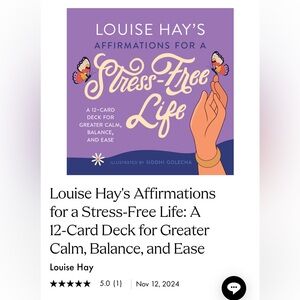 Louise Hay's Affirmations for a Stress-Free Life:12-Card Deck for Calm, Balance